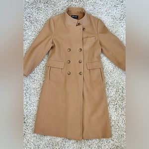 100% Wool Vintage Trench Coat, Size Medium
